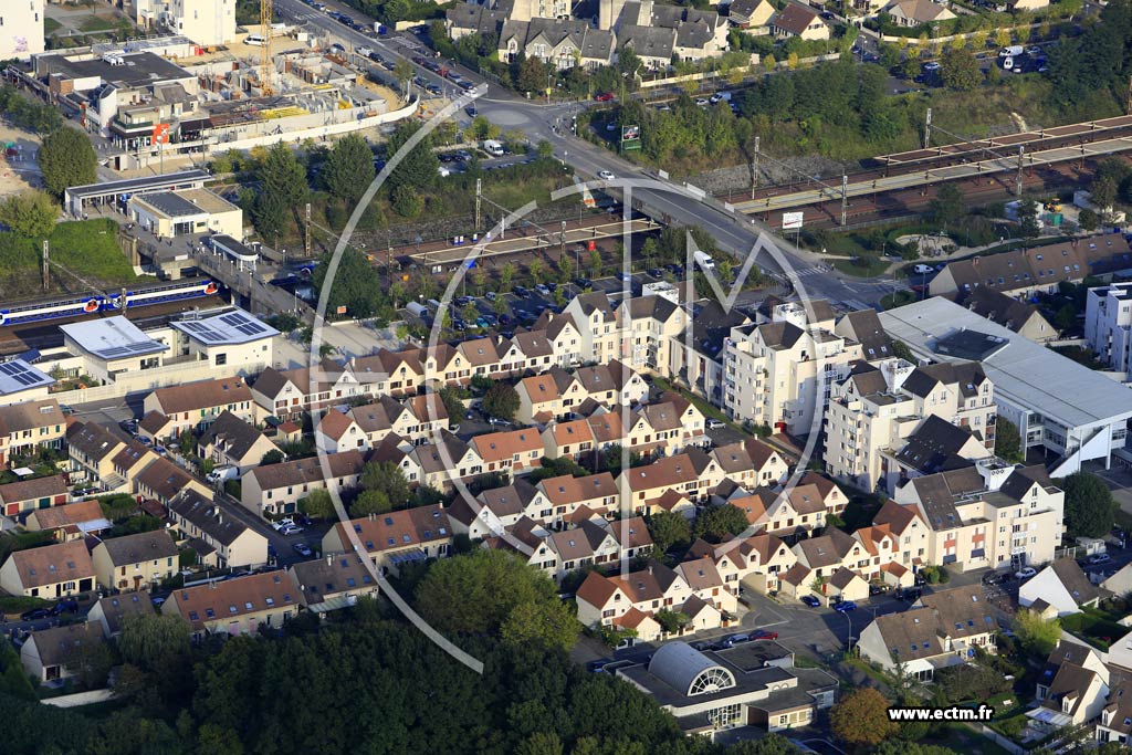 Photo arienne de Le Me-sur-Seine (les Courtilleraies)