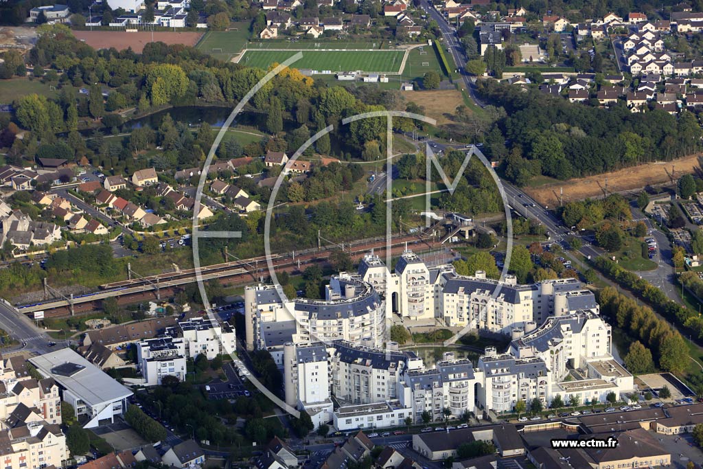Photo arienne de Le Me-sur-Seine (les Courtilleraies)