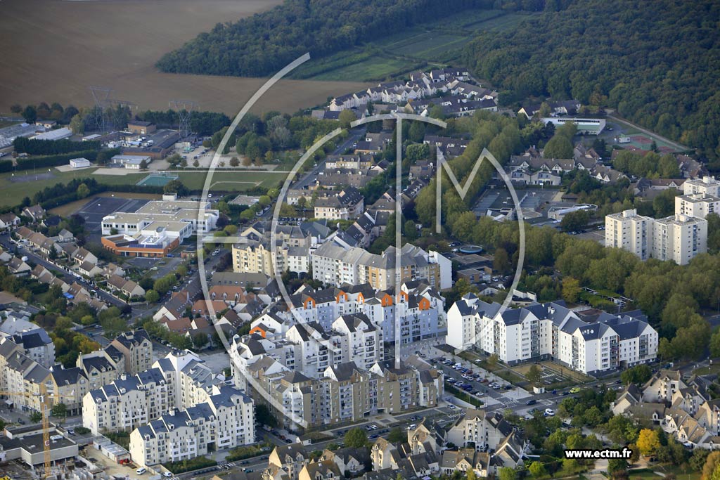 Photo arienne de Le Me-sur-Seine (les Courtilleraies)