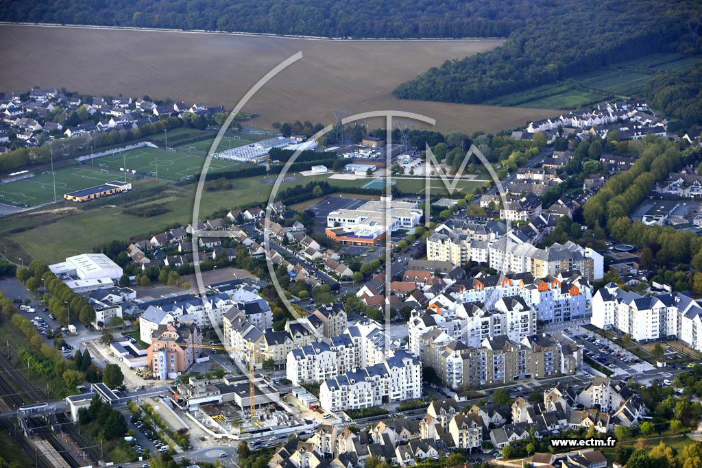 Photo arienne de Le Me-sur-Seine (les Courtilleraies)