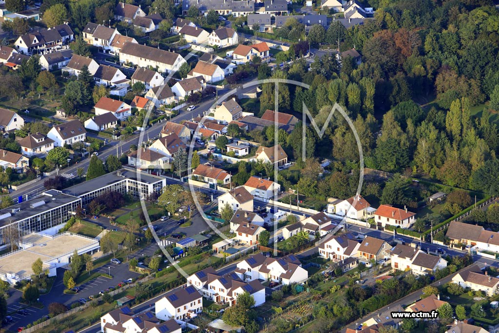 Photo arienne de Le Me-sur-Seine (Quartier de la rue du Pressoir)