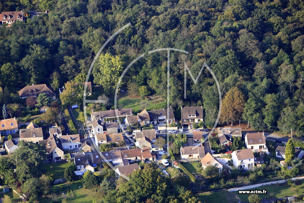 Photo arienne de Livry-sur-Seine (Quartier de la Rue de la Folie)
