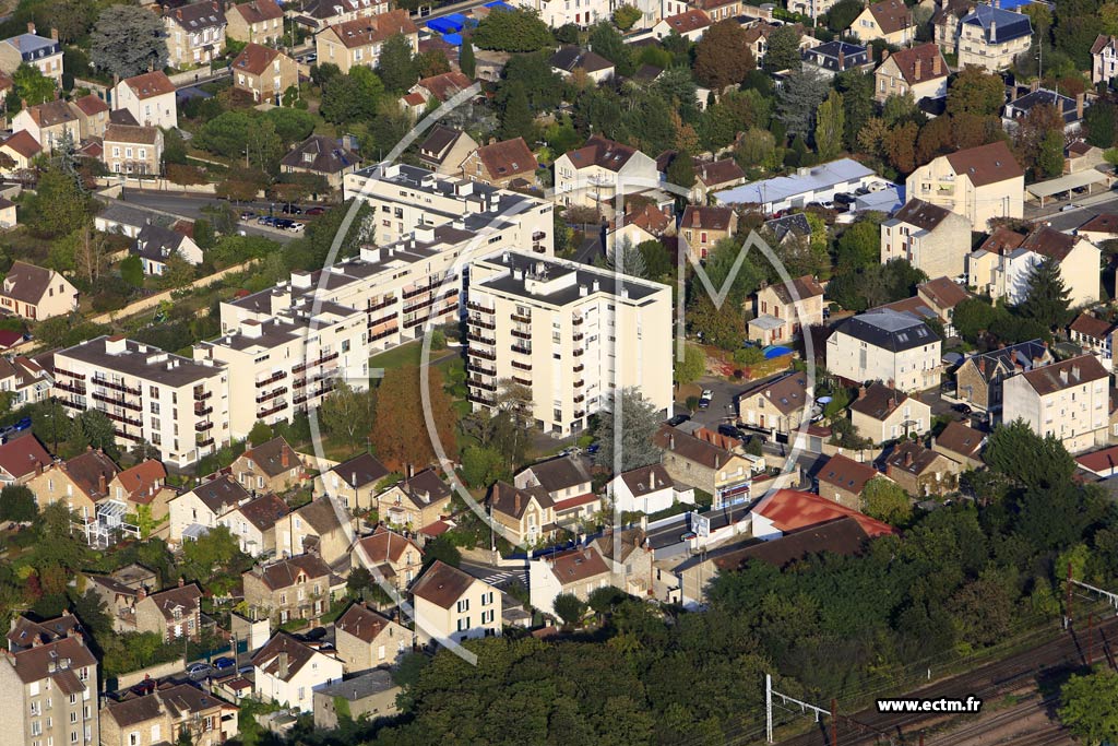 Photo arienne de Melun (Saint-Ambroise)