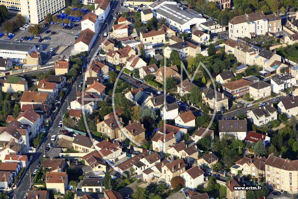Photo arienne de Melun (Saint-Ambroise)