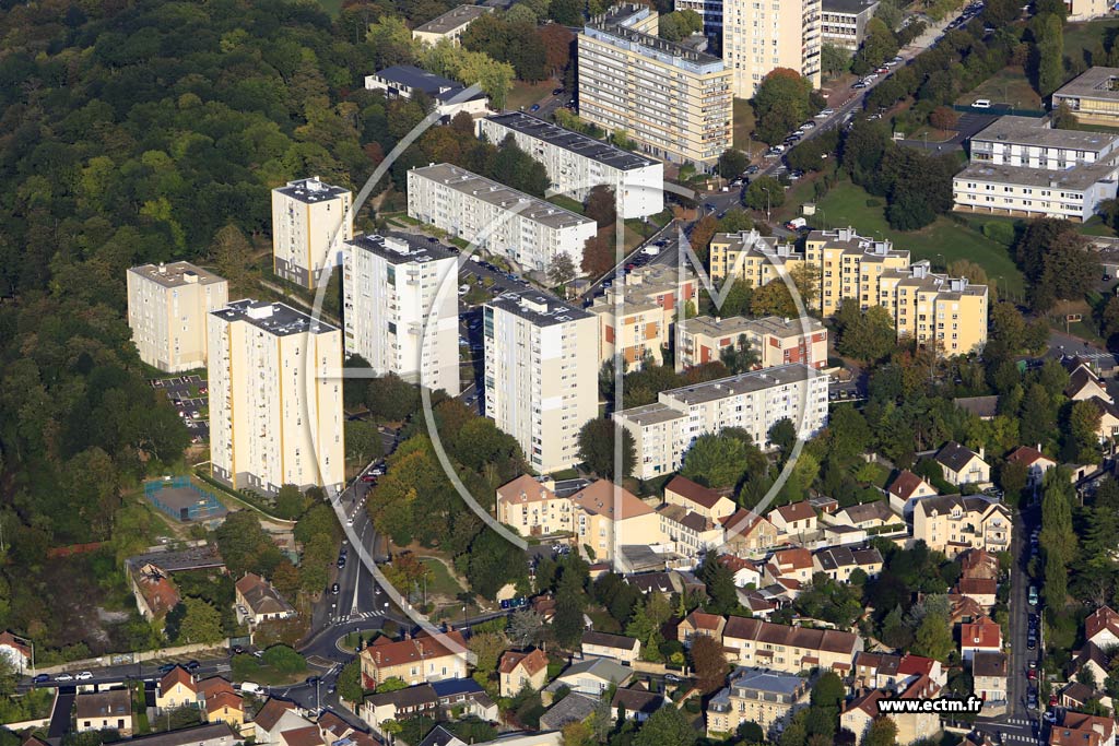 Photo arienne de Melun (Saint-Liesne)