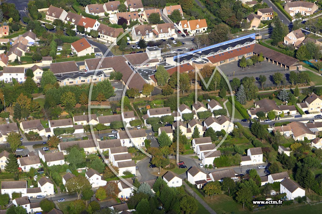 Photo arienne de Nandy (le Bois d'Arqueil)