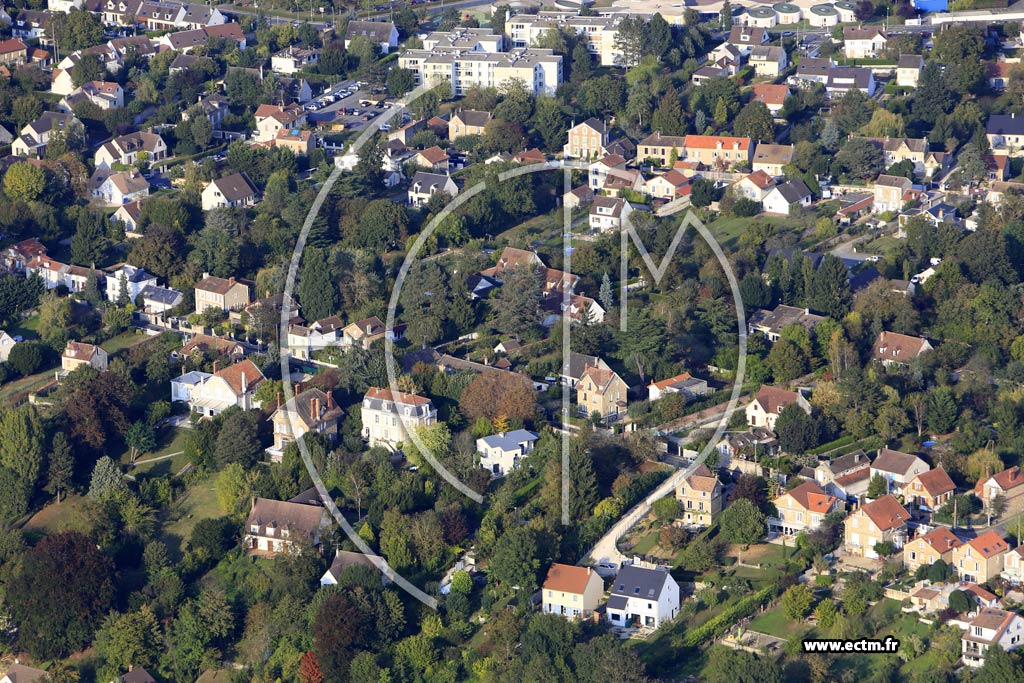 Photo arienne de Vaux-le-Pnil