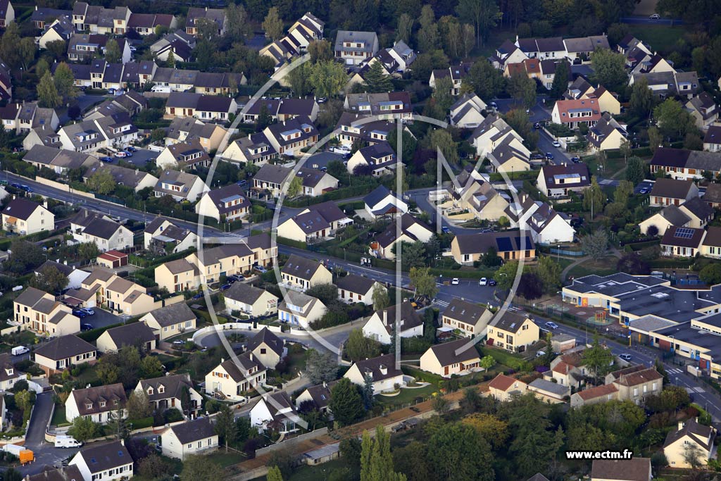 Photo arienne de Vert-Saint-Denis (la Butte aux Fves)