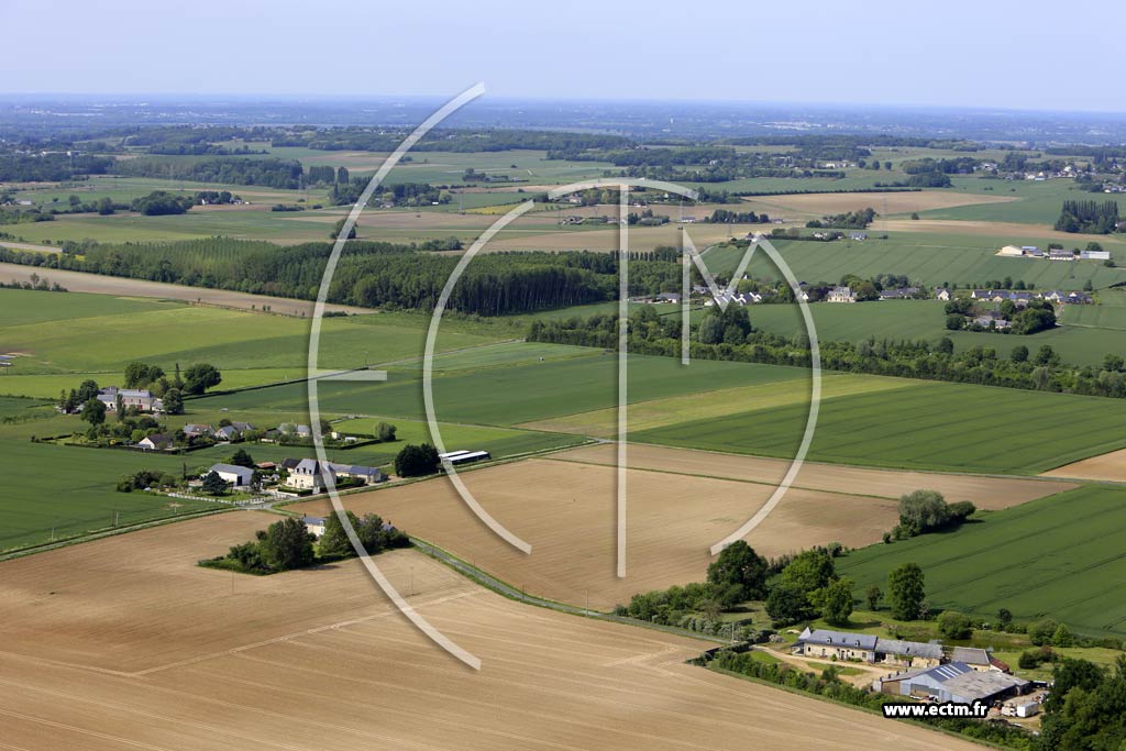 Photo arienne de Charc-St-Ellier-sur-Aubance (la Haute Cottire)