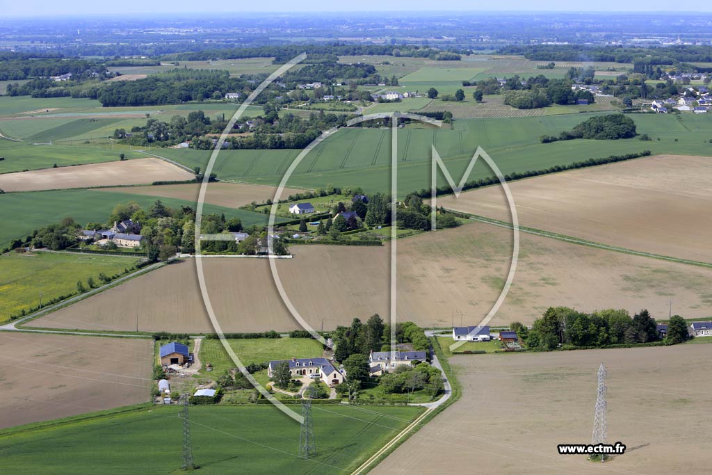 Photo arienne de Charc-St-Ellier-sur-Aubance (la Saulaye)