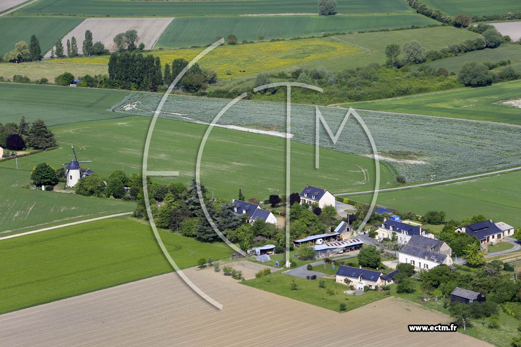 Photo arienne de Saint-Georges-des-Sept-Voies (la Lussire)