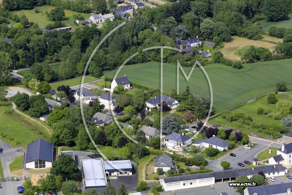 Photo arienne de Saint-Melaine-sur-Aubance