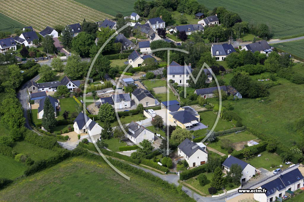 Photo arienne de Saint-Melaine-sur-Aubance (la Gachetire)