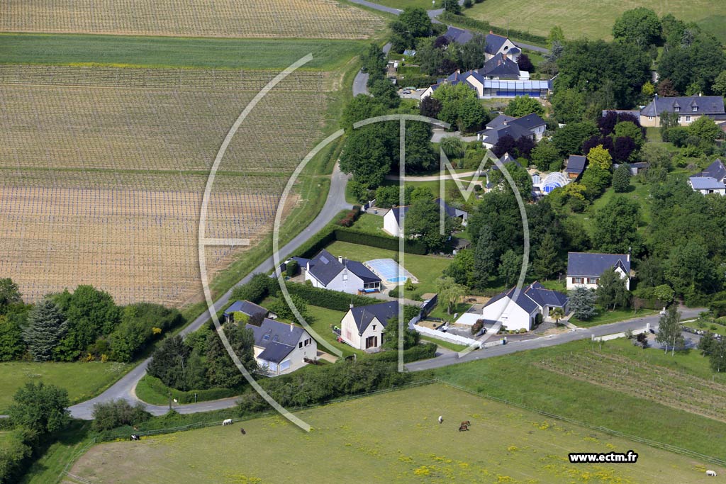 Photo arienne de Saint-Melaine-sur-Aubance (les Brosses)