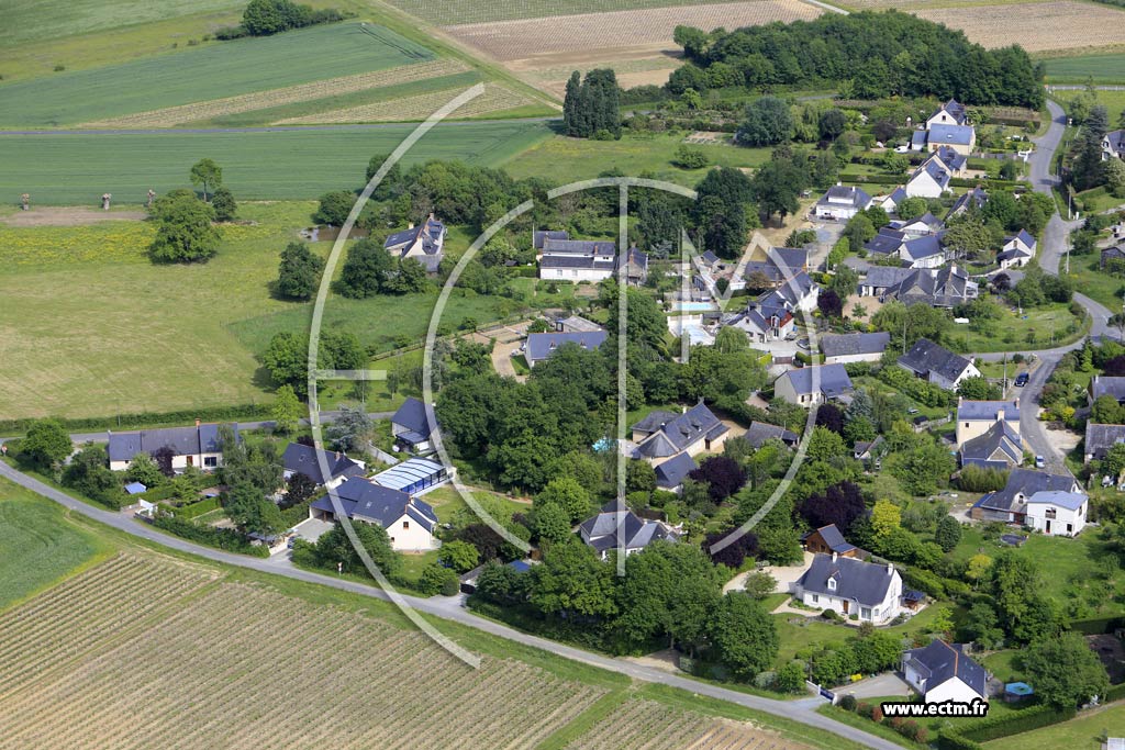 Photo arienne de Saint-Melaine-sur-Aubance (les Brosses)