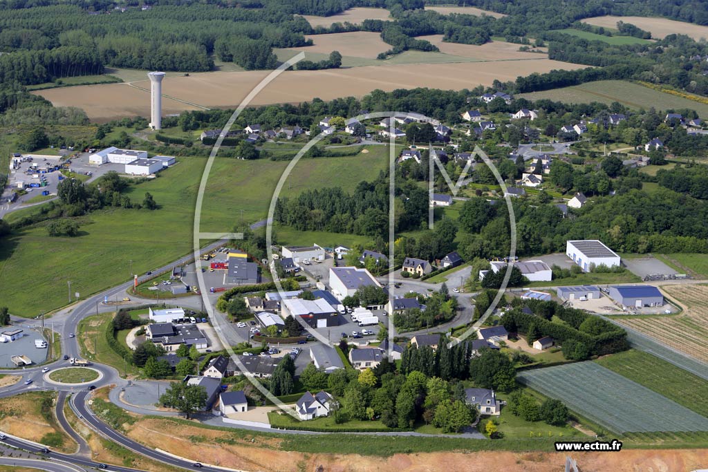 Photo arienne de Saint-Melaine-sur-Aubance (Treillebois)