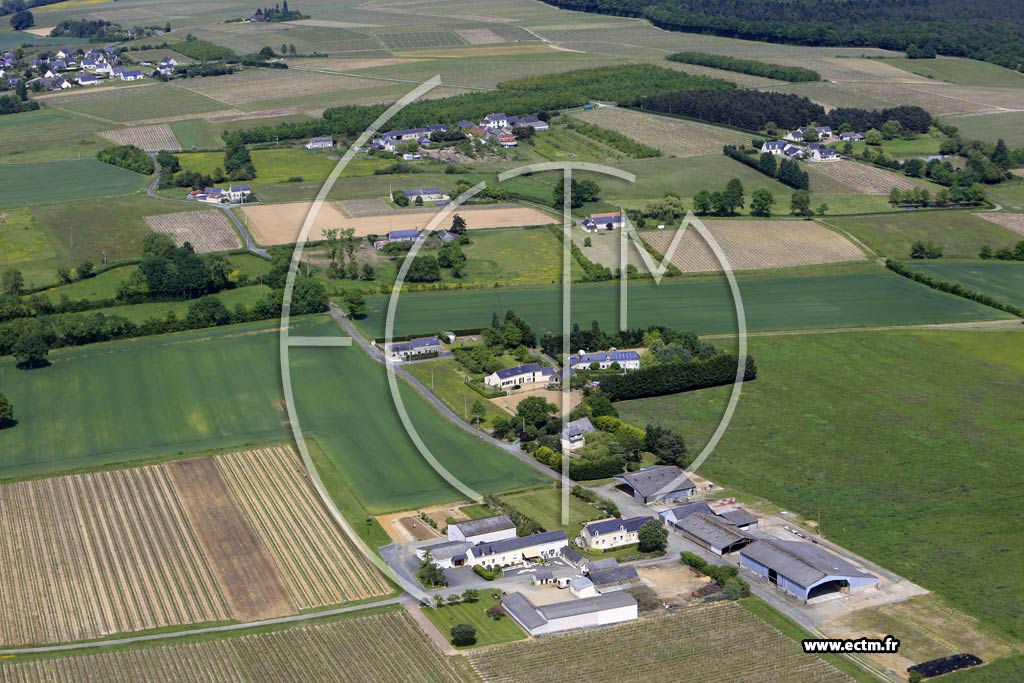 Photo arienne de Vauchrtien (la Giraudire)