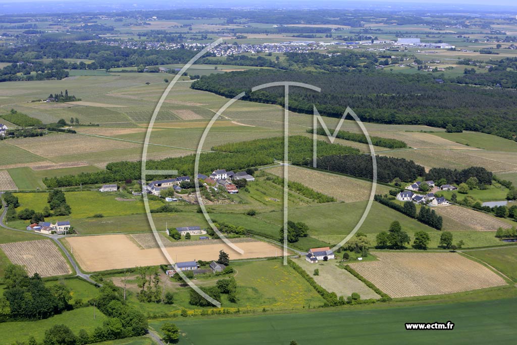 Photo arienne de Vauchrtien (le Clos des Sables)