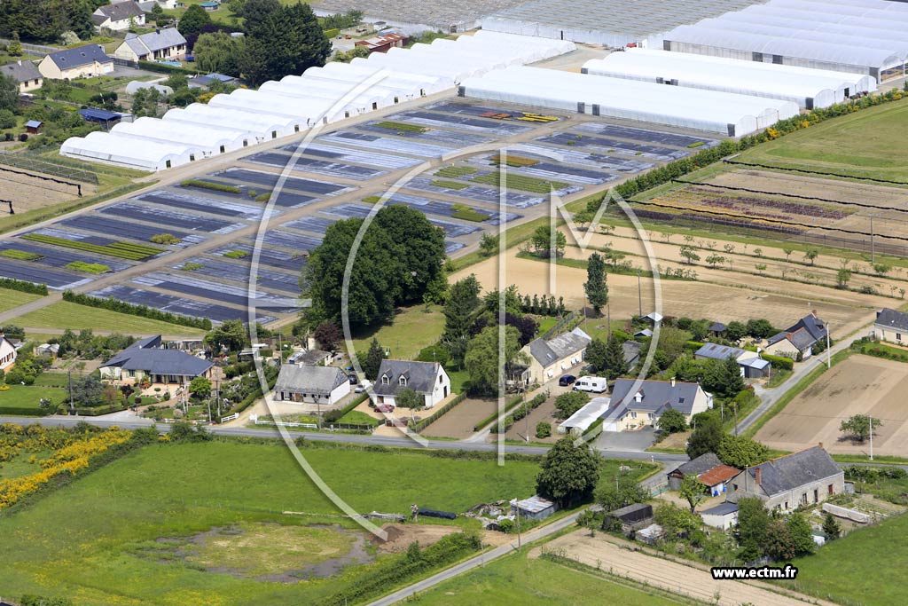 Photo arienne de Andard (Gravelotte)