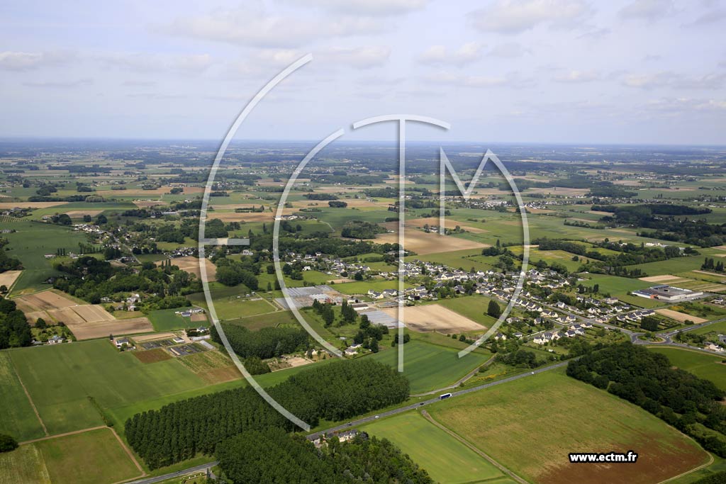 Photo arienne de Brain-sur-l'Authion (la Coutardire)