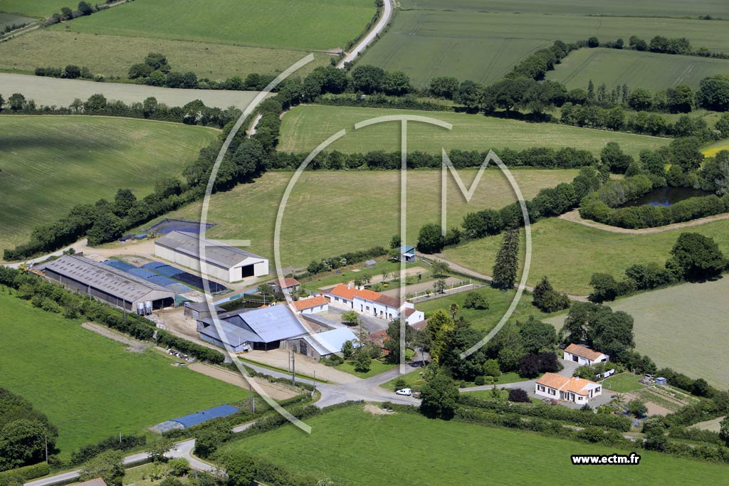 Photo arienne de Frossay (le Logis)