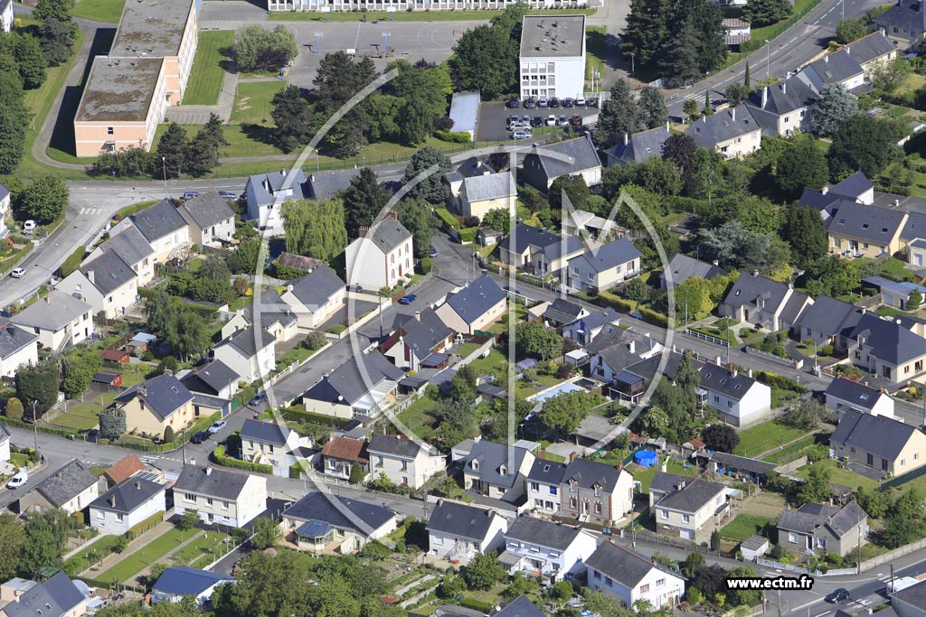 Photo arienne de Chteaubriant (la Ville aux Roses)