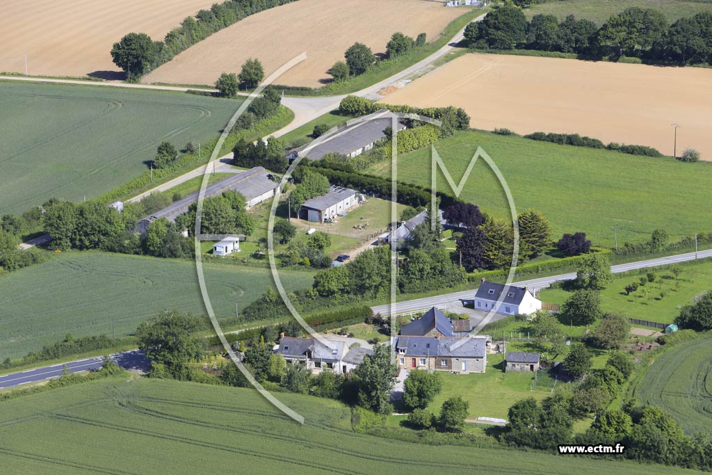 Photo arienne de Noyal-sur-Brutz (la Touche)