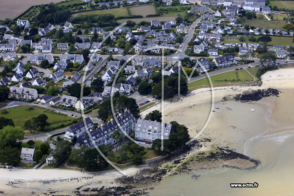 Photo arienne de Carnac (Plage de Beaumer)