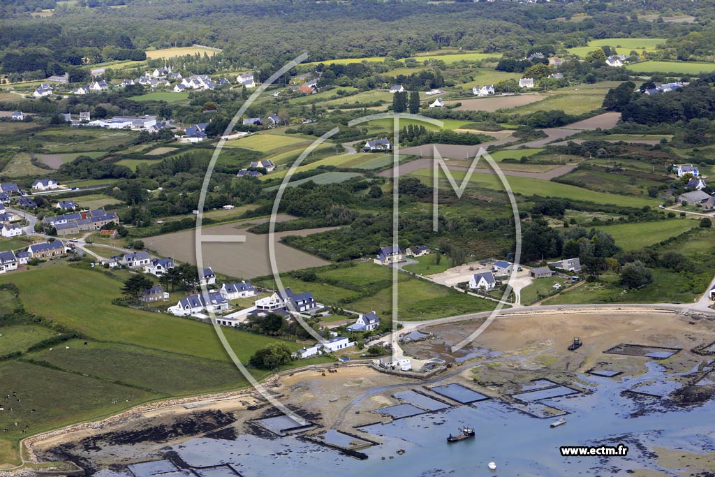 Photo arienne de Plouharnel (Baie de Pliouharnel)