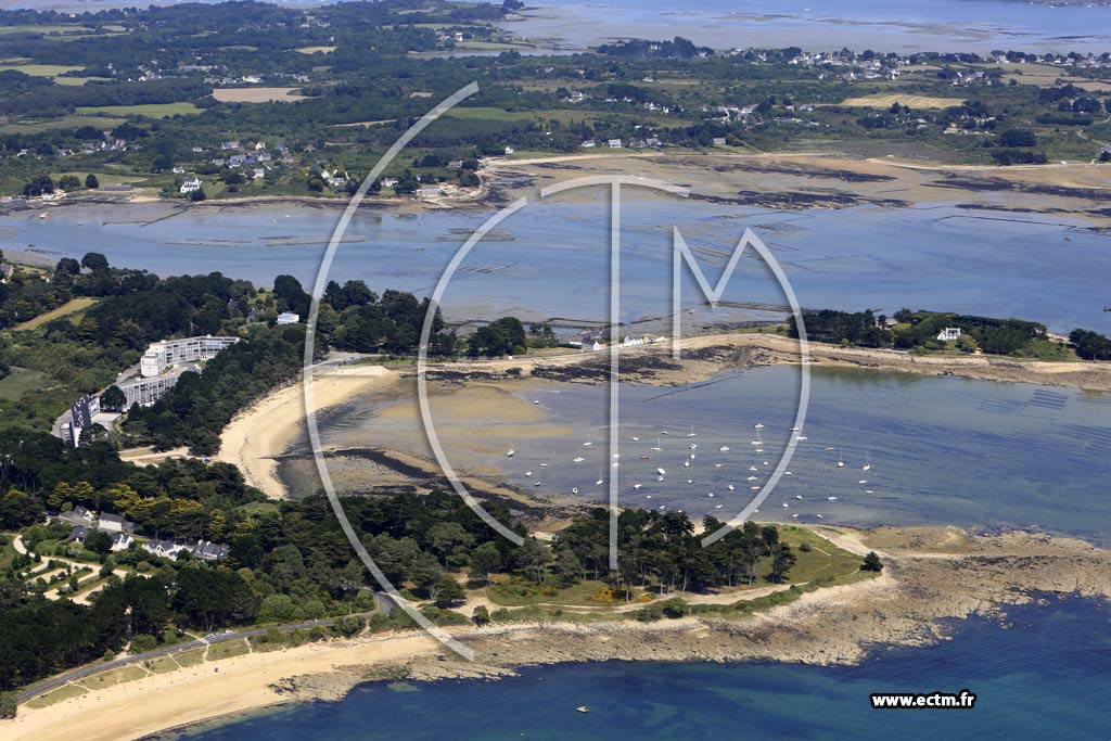 Photo arienne de Saint-Philibert (Plage de Men Er Beleg)