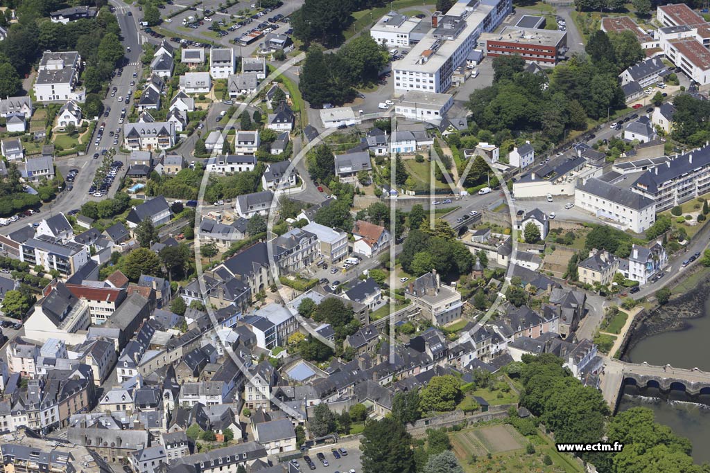Photo arienne de Auray (Centre)