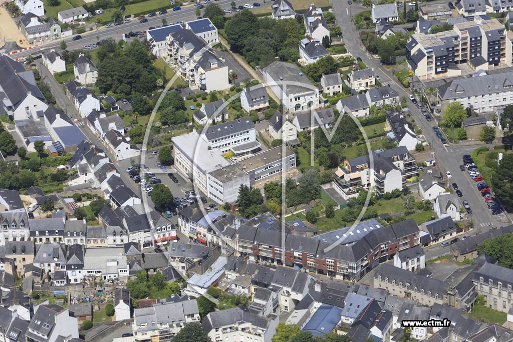 Photo arienne de Auray (Centre)