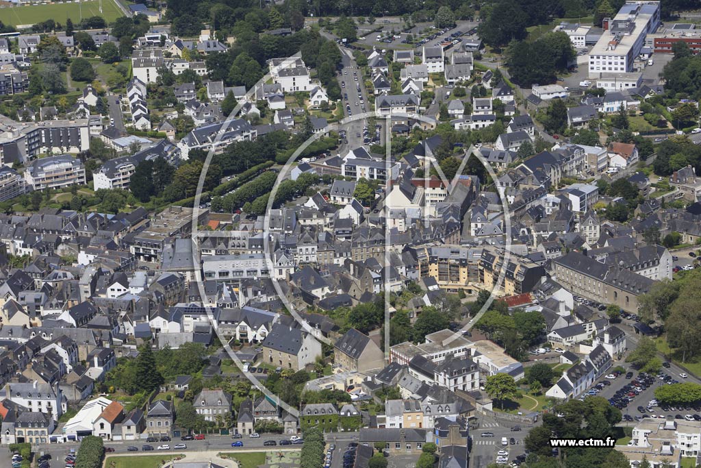 Photo arienne de Auray (Centre)