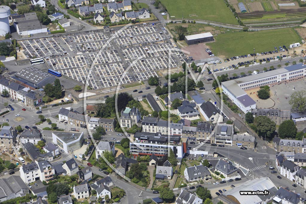 Photo arienne de Auray (Kerdrain)