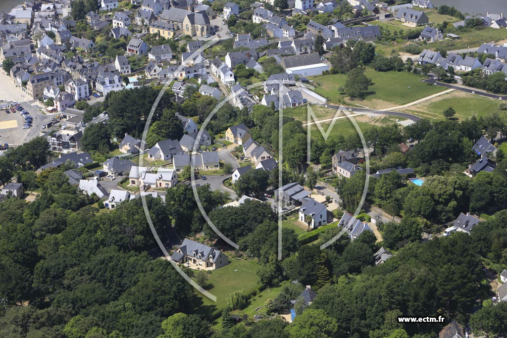 Photo arienne de Auray (Saint-Goustan)