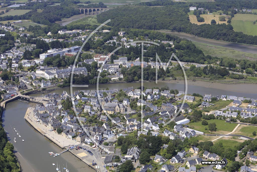 Photo arienne de Auray (Saint-Goustan)
