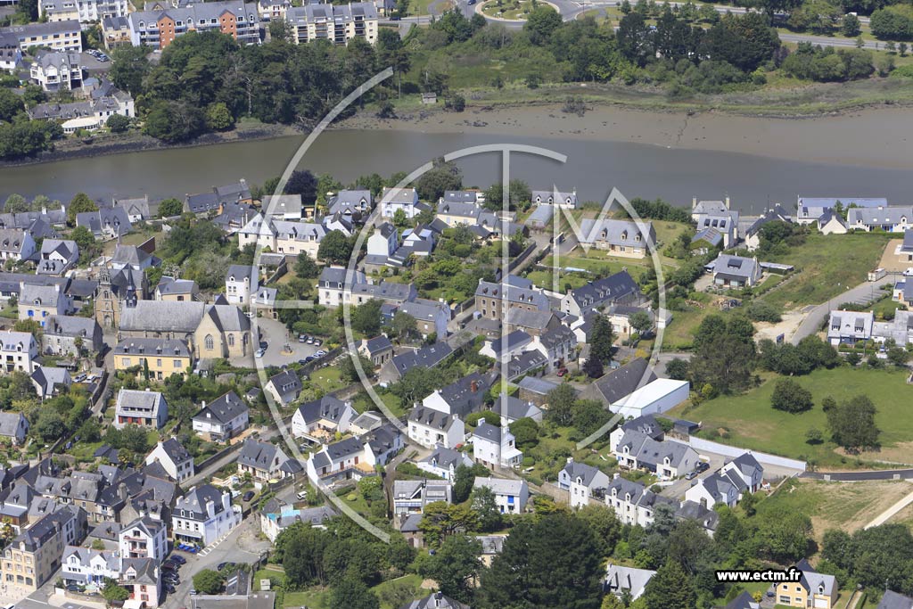 Photo arienne de Auray (Saint-Goustan)