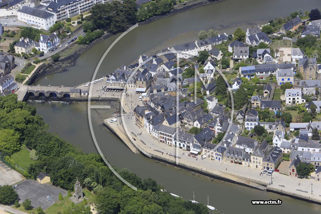 Photo arienne de Auray (Saint-Goustan)