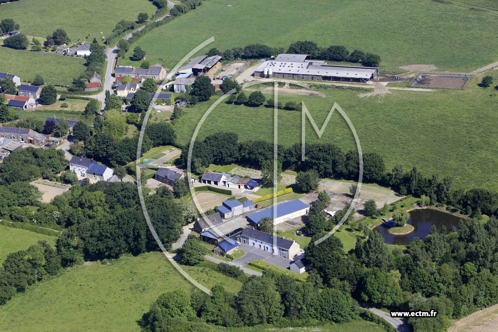 Photo arienne de Fay-de-Bretagne (la Rivire des Landes)