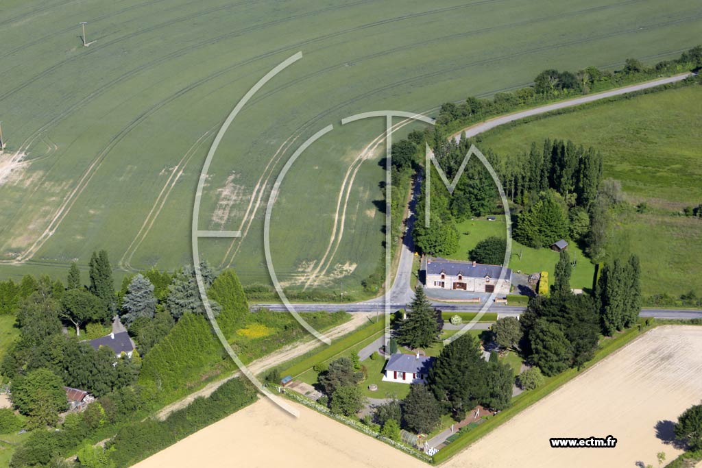 Photo arienne de Notre-Dame-des-Landes (la No)
