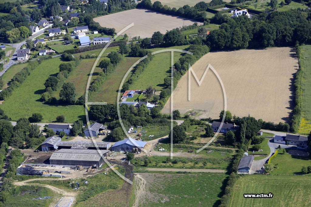 Photo arienne de Notre-Dame-des-Landes (le Bois Aubin)