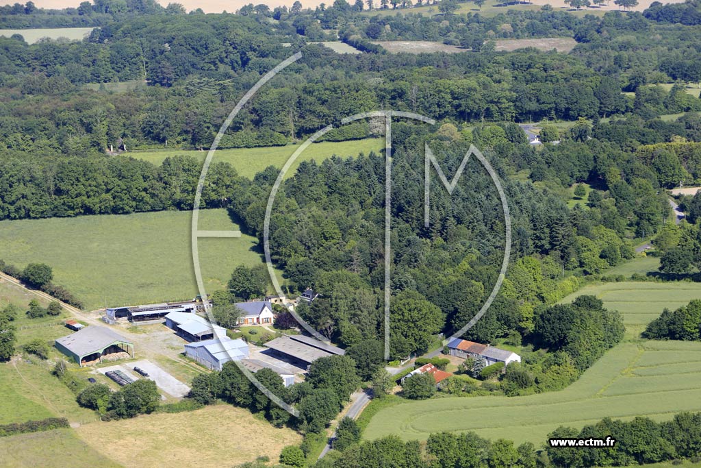 Photo arienne de Notre-Dame-des-Landes (le Chantier Frais)