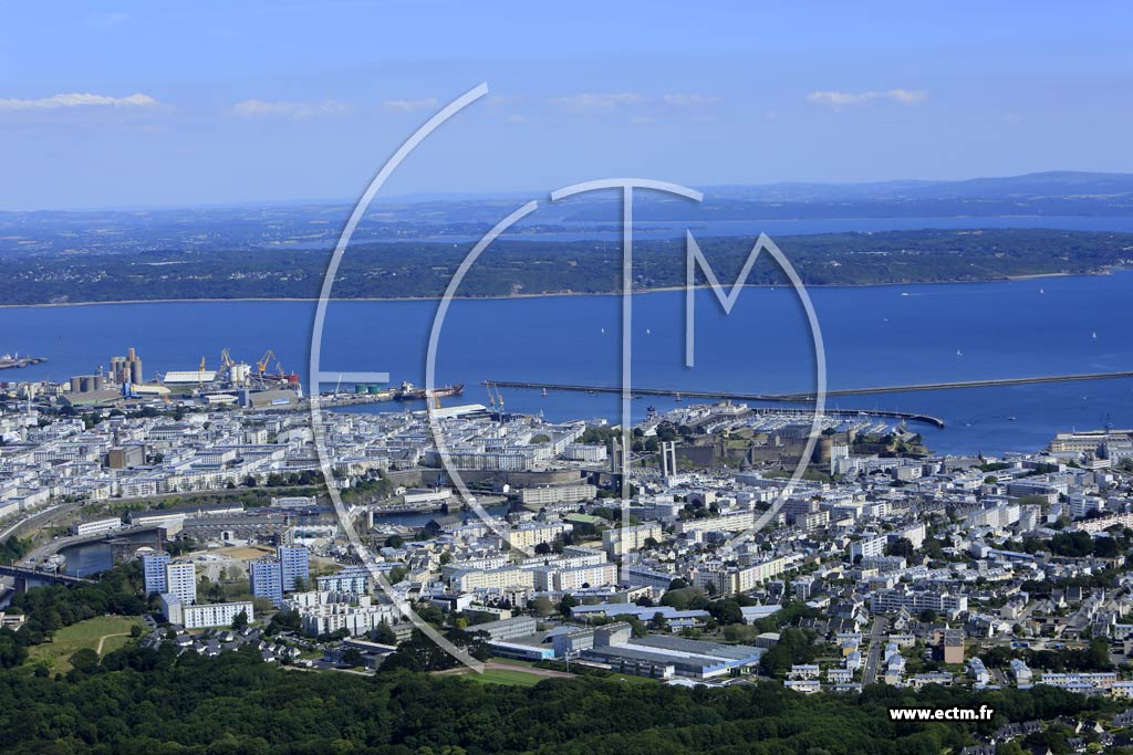 Photo arienne de Brest