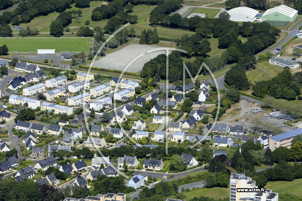Photo arienne de Brest (Bellevue)