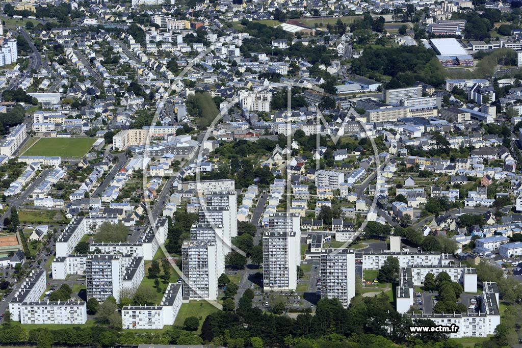 Photo arienne de Brest (Bellevue)
