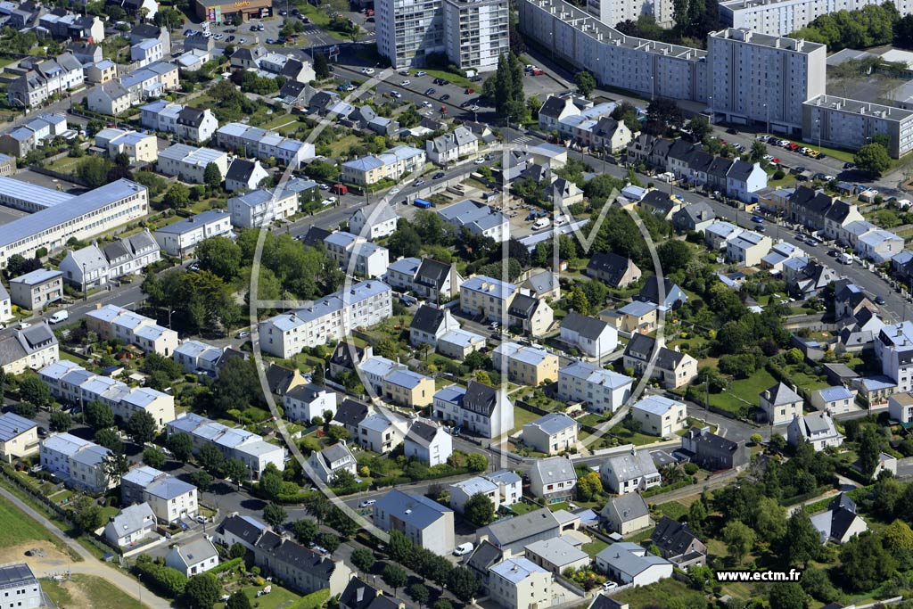 Photo arienne de Brest (Bellevue)