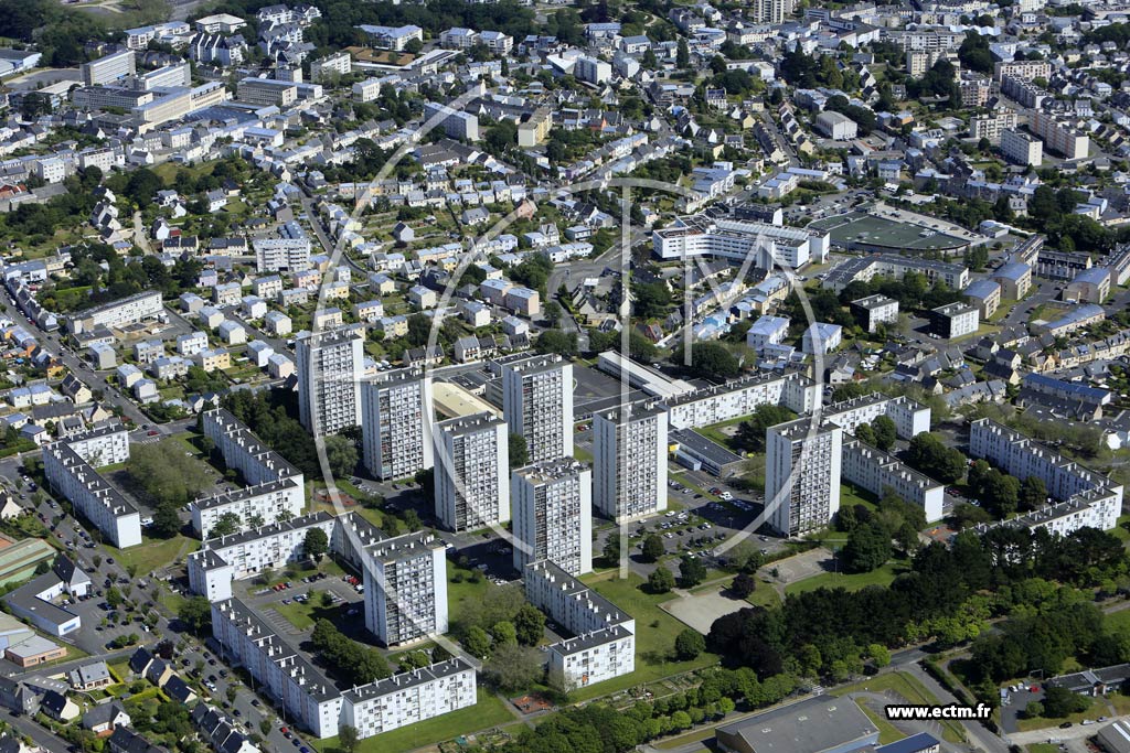 Photo arienne de Brest (Bellevue)