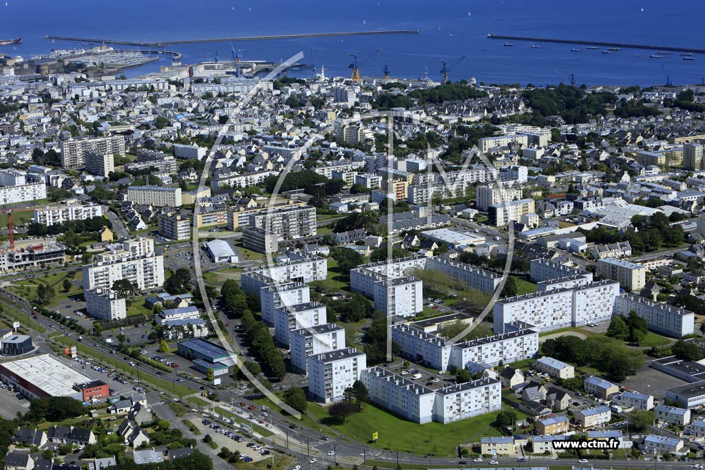 Photo arienne de Brest (Kerglien)