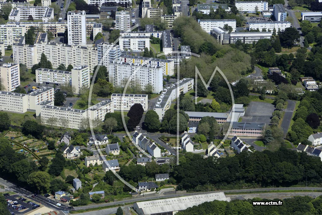 Photo arienne de Brest (Kergoat)