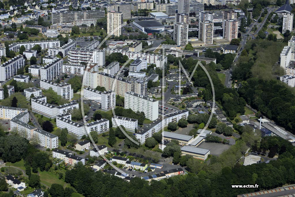Photo arienne de Brest (Kerhallet)